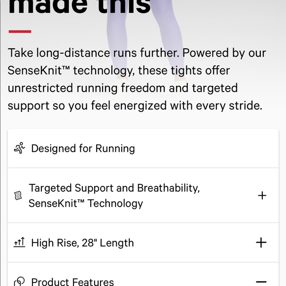 NWT Lululemon SenseKnit running hr tight - Picture 4 of 7